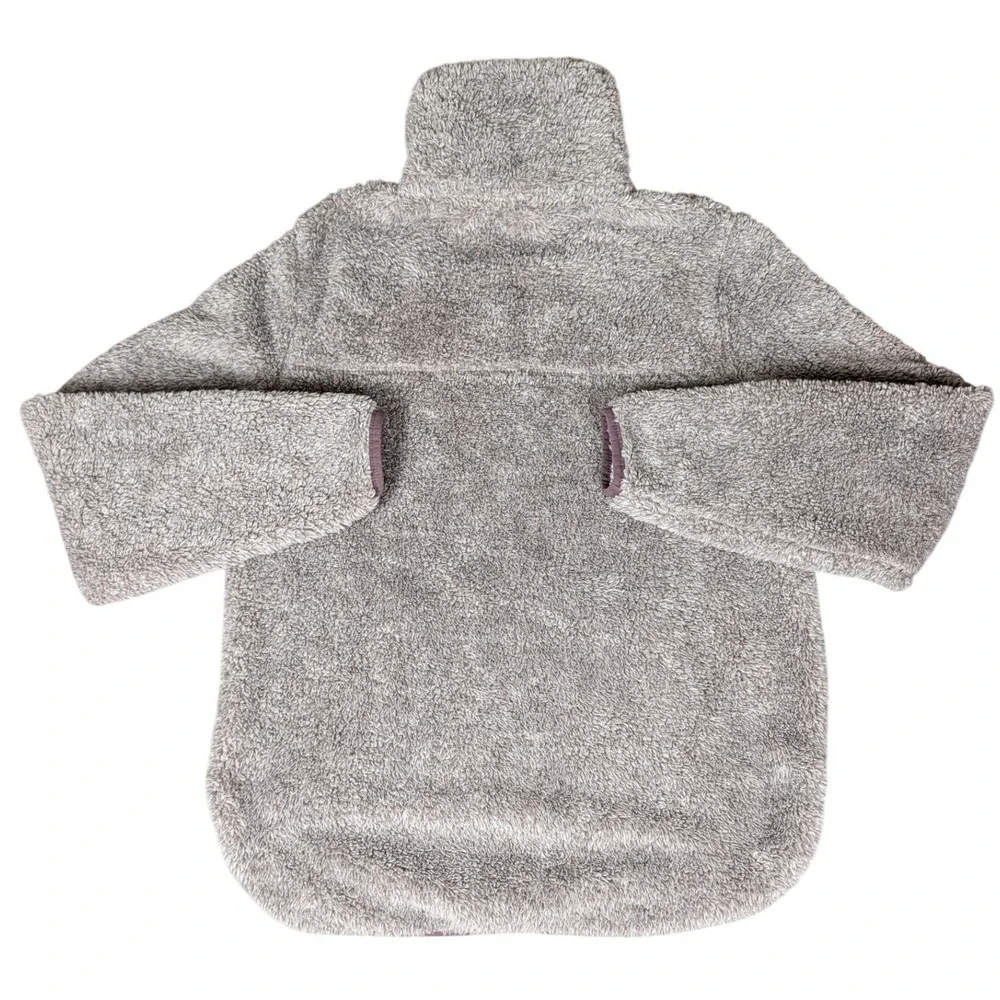 LIV Outdoor Life Integrity Earth Womens Grey‎ Purple Sherpa Fleece Pullover M